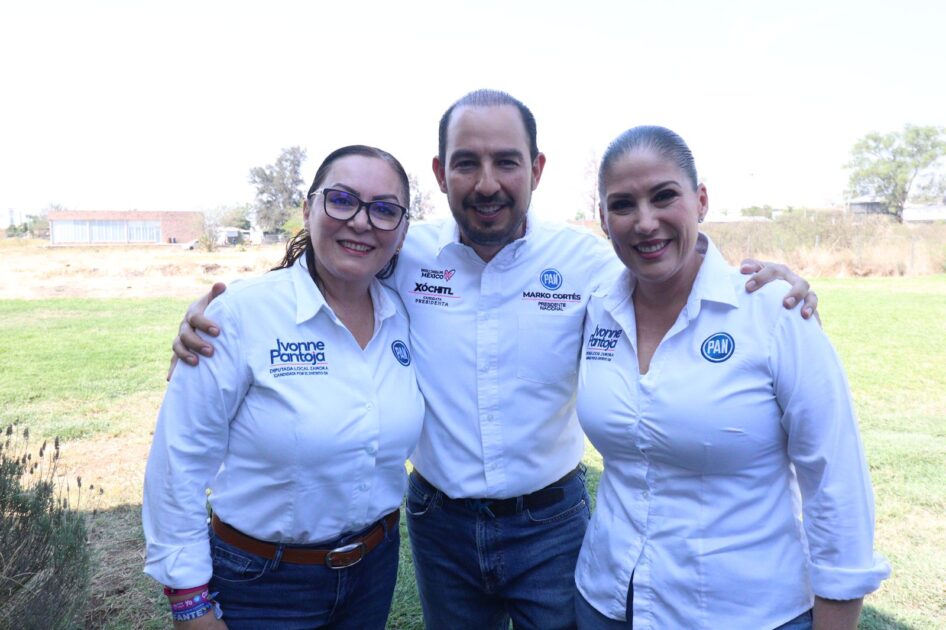 Respalda líder nacional del PAN, Marko Cortés a Ivonne Pantoja