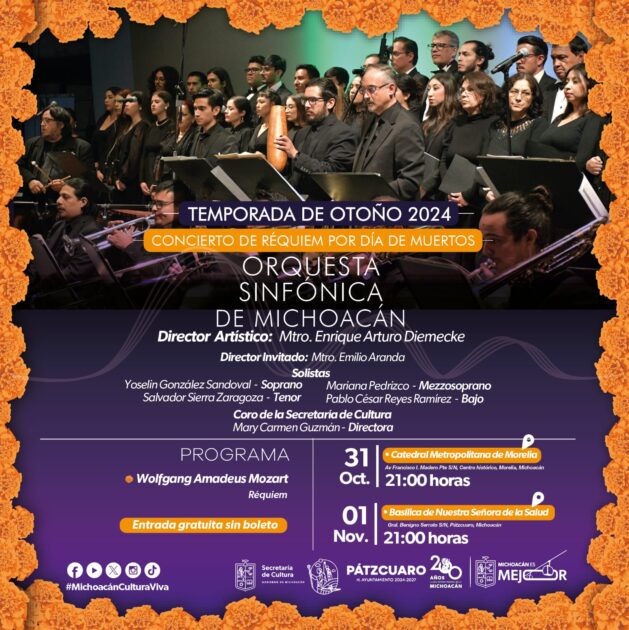Osidem ofrecerá concierto especial de Noche de Ánimas en Morelia y Pátzcuaro