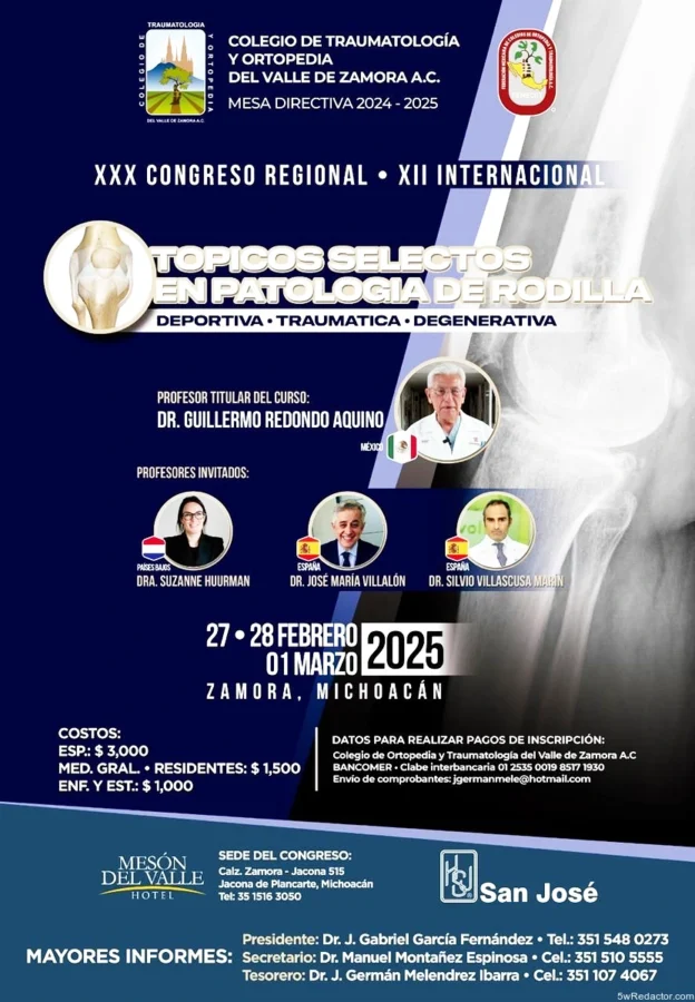 XXX Congreso Regional Patologia de Rodilla