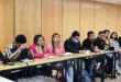 Normalistas participando en un encuentro educativo.