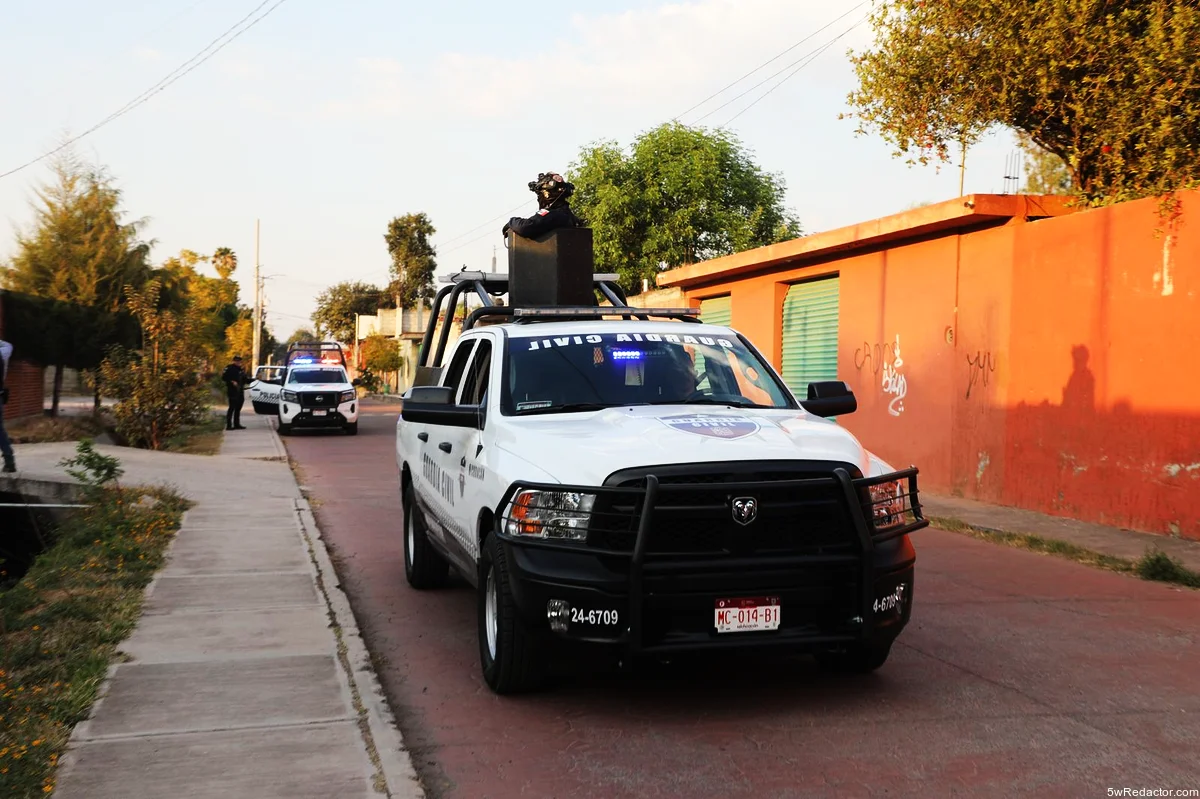 Elementos de seguridad en la Base de Operaciones Interinstitucional en Queréndaro