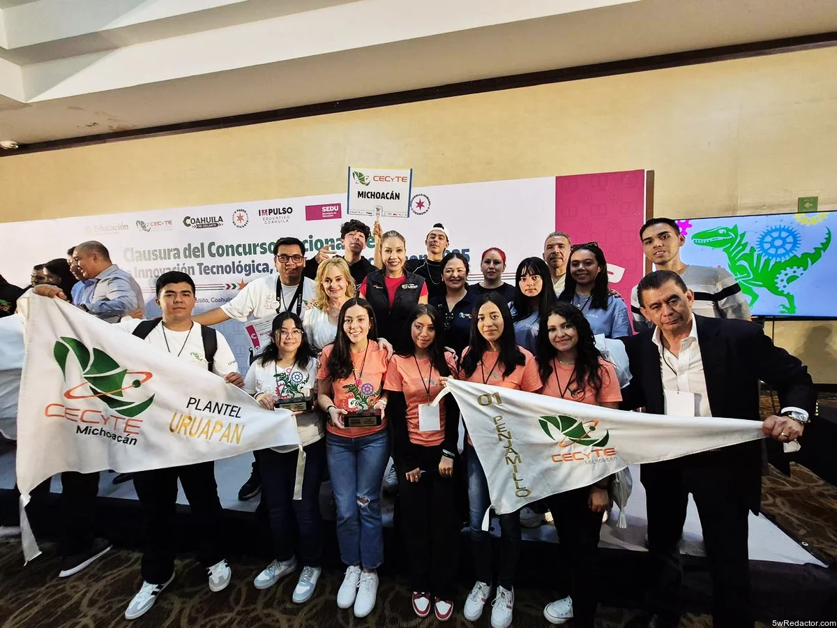 jóvenes Cecytem ganan oro y plata en nacional de ciencia