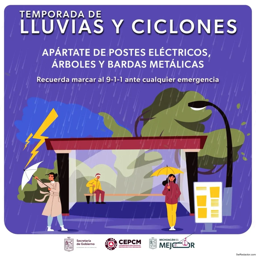 En alerta Protección Civil por tormenta tropical “Mario” en Michoacán