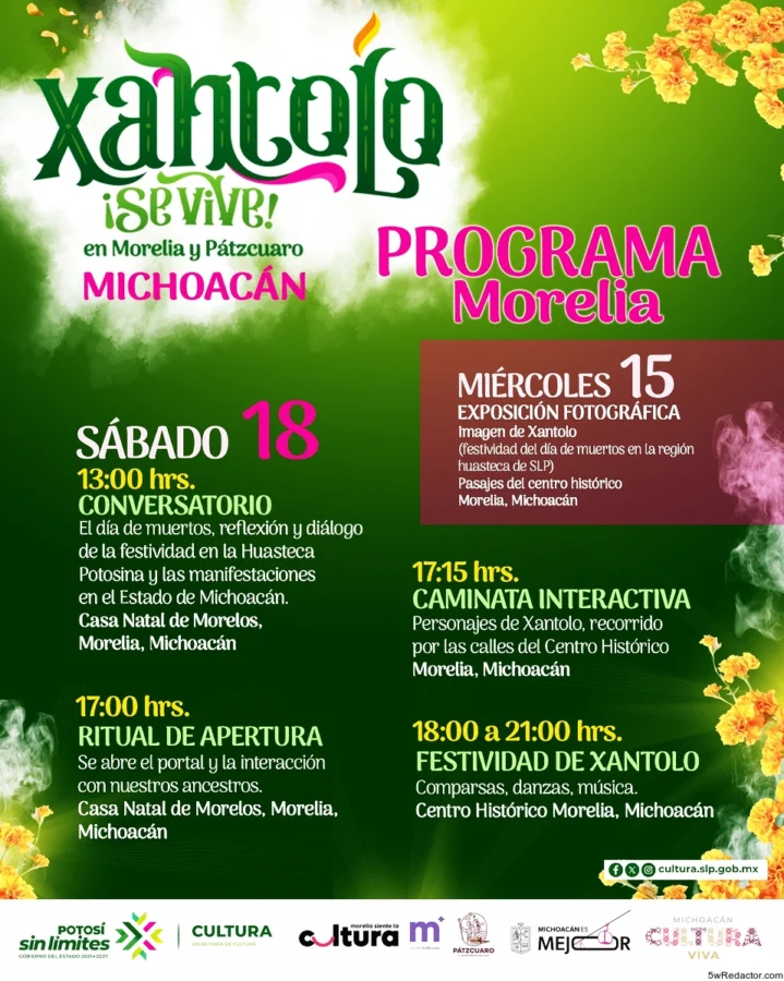 Tradición del Xantolo llega a Morelia y Pátzcuaro