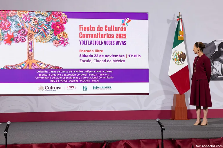 Presidenta Sheinbaum con Orquesta PILARES en Yoltlajtoli Voces Vivas.