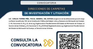 Convocatoria direcciones de carpetas de investigación y litigación