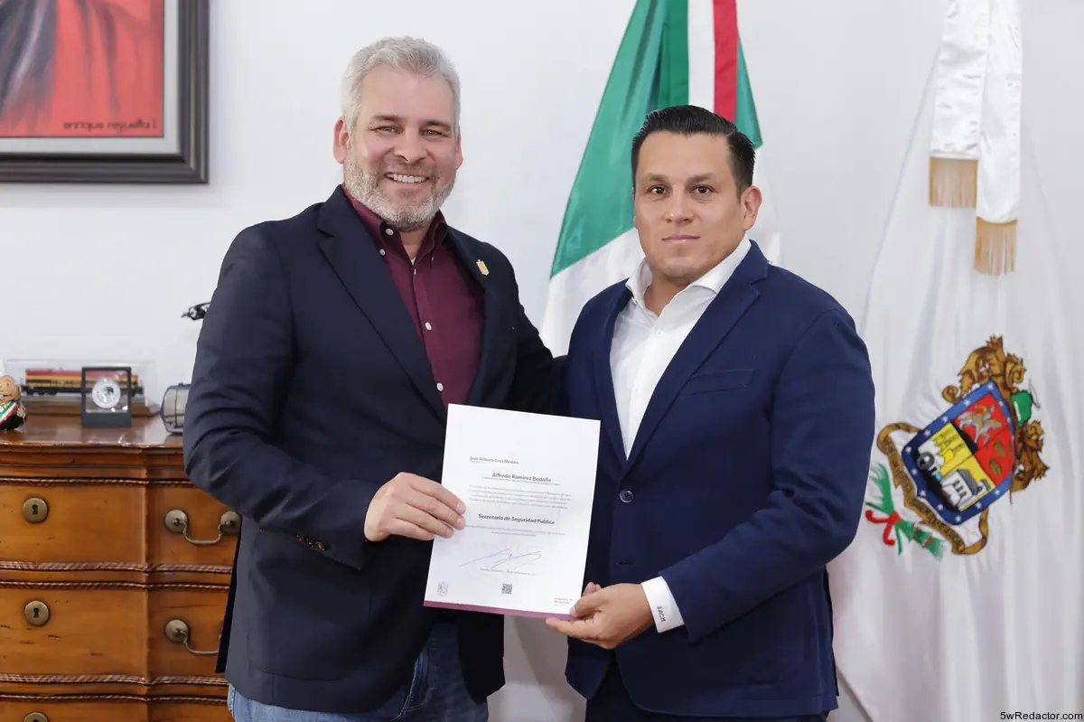 Nombramiento José Antonio Cruz Medina SSP Michoacán 2025