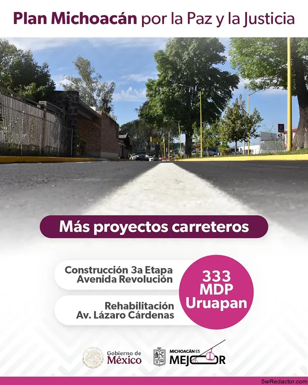 Plan Michoacán obras y proyectos carreteros