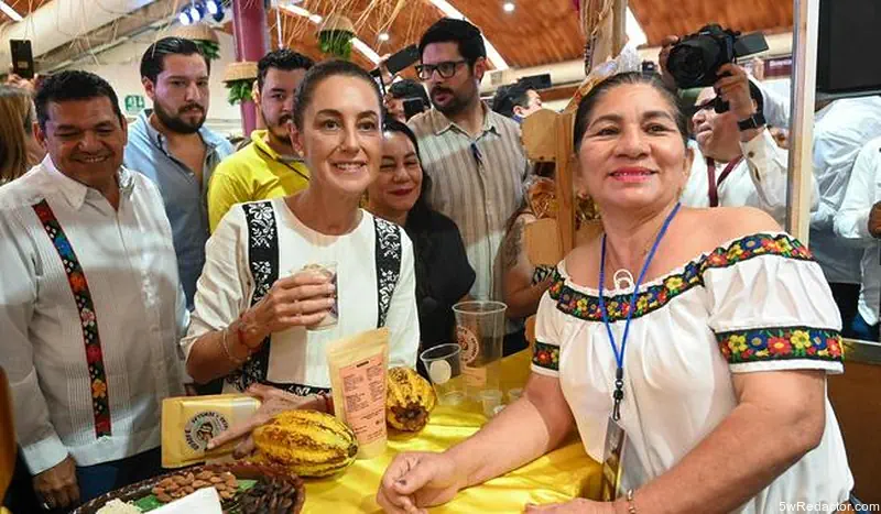 Sheinbaum en Festival Chocolate Villahermosa 2025